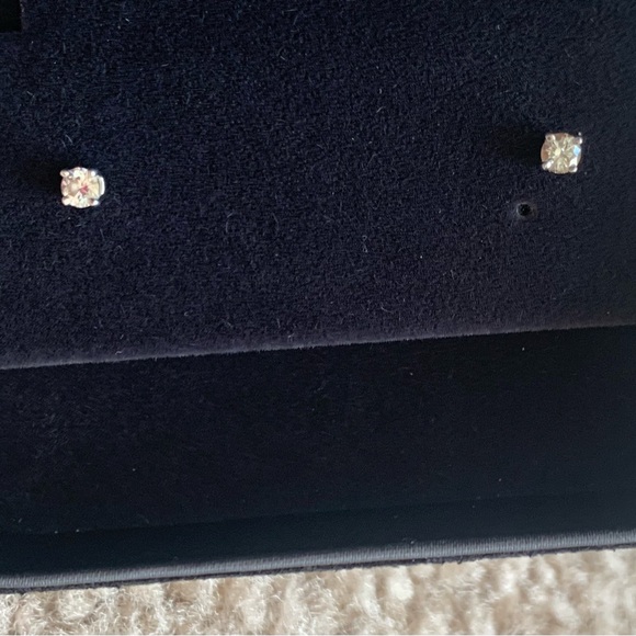 Tiffany & Co Solitaire Diamond Stud Earrings - Picture 7 of 14